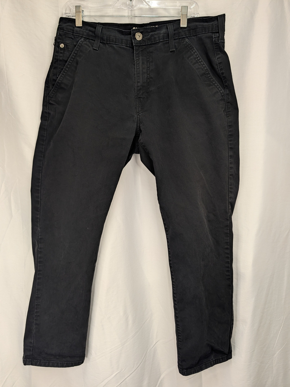 Signature by Levi Strauss Slim Straight Black Men's Jeans 38 Length